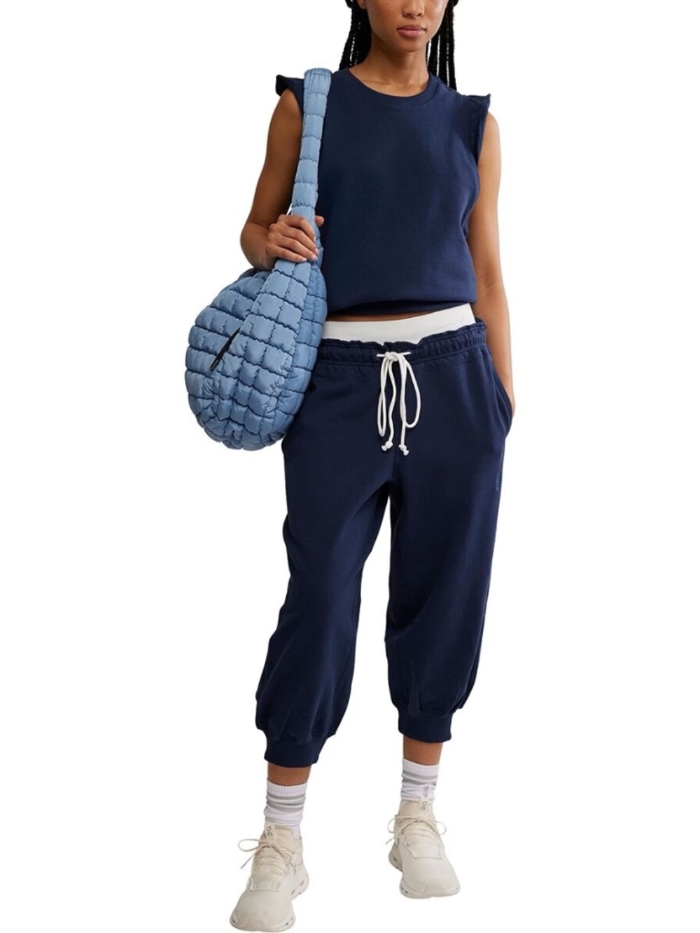 FP FLUTTER CROPPED JOGGER IN MIDNIGHT NAVY - Picture 4 of 11